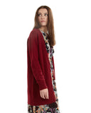 Ryan Roche | Cashmere Boyfriend Cardigan in Red