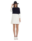 Apiece Apart Tee Dress in Navy & White | Color Block