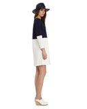 Apiece Apart Tee Dress in Navy & White | Color Block