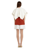 VOZ Flamme Poncho in Ivory