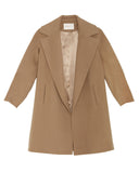 Fleurette Wool Coat in Camel | SAANS.COM