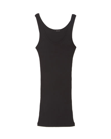 LAmade Double U Tank Top in Black