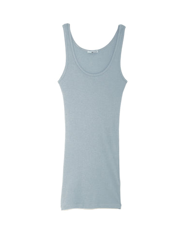 LAmade Double U Tank in Azul Blue