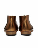 Dieppa Restrepo Lupe Flat Ankle Boot |  Leather Bronze Metallic