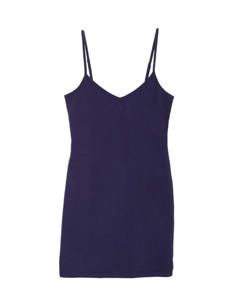 LAmade V Neck Slip Dress in Blue