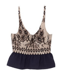 French Lace Top in Navy and Black by Rachel Comey