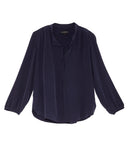 Navy Silk Blouse by The Podolls