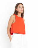 Apiece Apart Agnes Bi-Level Top | Santorini Red