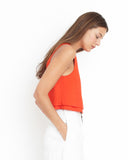 Apiece Apart Agnes Bi-Level Top | Santorini Red