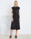 Apiece Apart Isabel Double V Skirt in Black | Made in New York