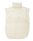 Apiece Apart Ines Fringe Multi Stitch Vest in Cream 