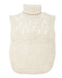 Apiece Apart Ines Fringe Multi Stitch Vest in Cream