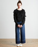 Luluc Fringe Crew Neck Sweater by Apiece Apart
