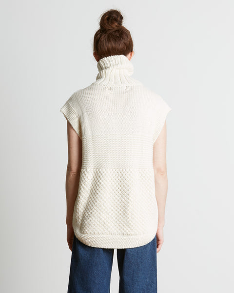 Apiece Apart | Ines Fringe Vest in Cream - FINAL SALE – SAANS