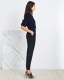Apiece Apart Palace Tapered Trouser in  Black | side view