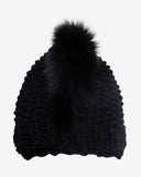 Gigi Burris Millinery | Fox Mohawk Beanie in Black