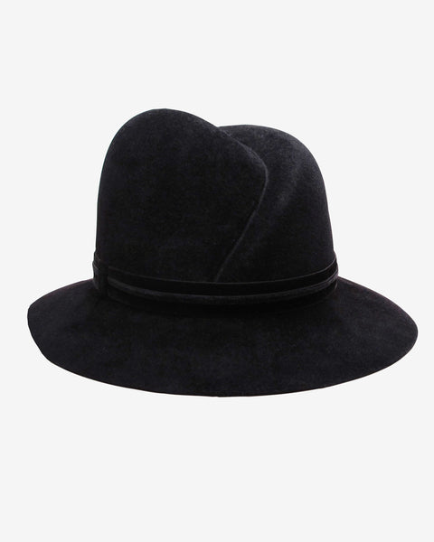 Gigi Burris Millinery | Nell Felt Fedora in Black