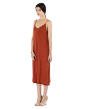 Double Layer Cami Dress by VOZ in Desert Apricot