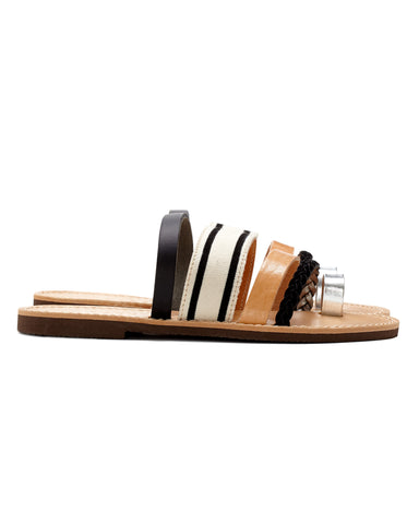 Isapera Sandals | Gerbera in Stripe