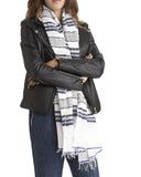 Lemlem Rucha Beehive Scarf in Navy