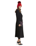 Fleurette Soft Wool Coat in Black | Made in USA