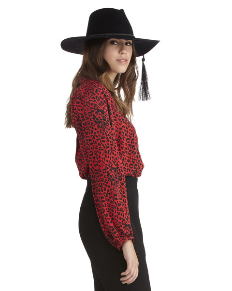 Warehouse red leopard dress sales