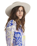 Ryan Roche | Wide Brim Angora Hat in White