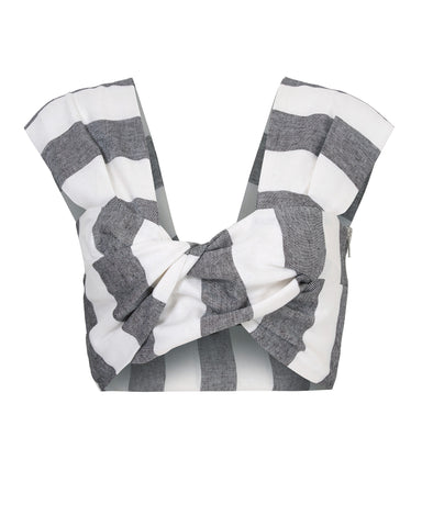 PAPER London Striped Twist Top | Made in the U.K.