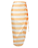 Bonpoint Skirt in Cantaloupe Stripe by PAPER London 