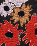 Lizzie Fortunato Port of Call Clutch | Red Crush Poppy detail view