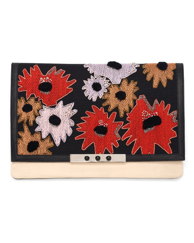 Lizzie Fortunato Port of Call Clutch | Red Crush Poppy