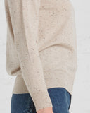 Ryan Roche's Bambi Light Tan Cashmere Tweed | close up