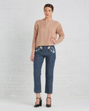 Ryan Roche | Cashmere Fisherman's Sweater in Rose