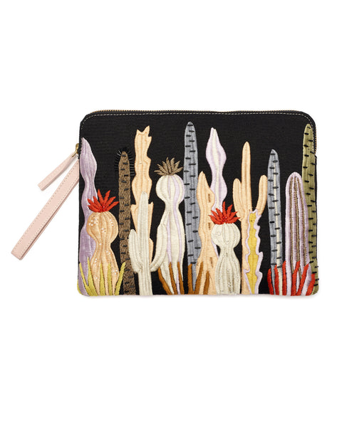 Lizzie Fortunato Safari Clutch in Prickly Pear