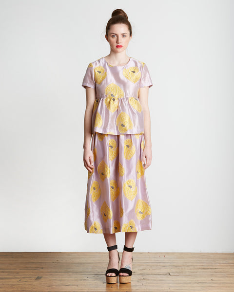 Flowering Pink Jacquard Dress – Gorman