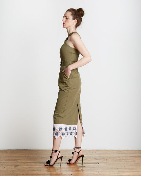 suno silk dress Suno Pleated Underlay Silk Maxi Dress