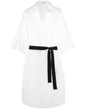 TOME Freedom For All Cotton Poplin Shirt Dress | Made in NY