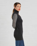 TOME | V Turtleneck Sweater in Charcoal Grey