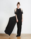 TOME Oversized Matelasse Jumpsuit | Black