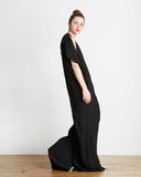 TOME Oversized Matelasse Jumpsuit in Black