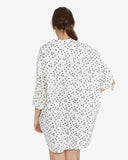 The Podolls Parachute Shirt in Black Dots | back view