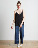 VOZ | Double Layer Cami Tank in Black