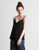 VOZ | Double Layer Cami in Black | Made In New York