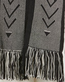 Voz | UN Trust Fund Scarf in Black Fringe detail