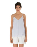 Voz | Double Layer Cami Tank in Celestial Blue