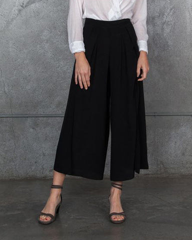 Morgan Carper Simi Silk Pants | Black - FINAL SALE