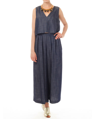 Morgan Carper Paloma Top | Denim