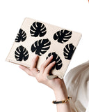 Lizzie Fortunato Creme Leather Zip Pouch in Palm