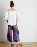 Tanya Taylor Tilda Silk Pant in Indigo | back view