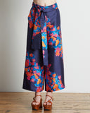 Tanya Taylor Tilda Pant in Diagonal Floral Pop Twill